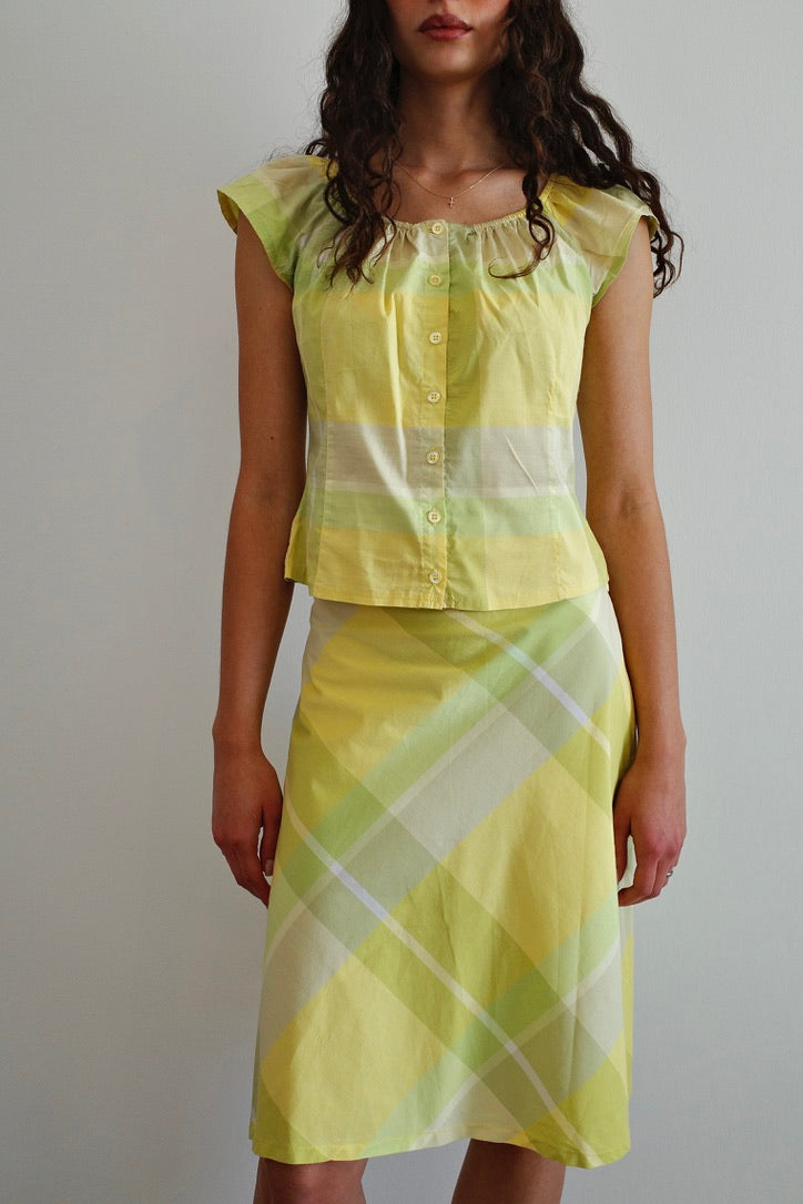 KOOKAÏ CHECKERED SKIRT (1/2)