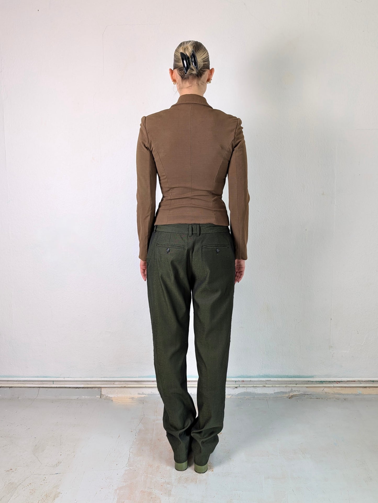 DOLCE & GABBANA OLIVE PANTS