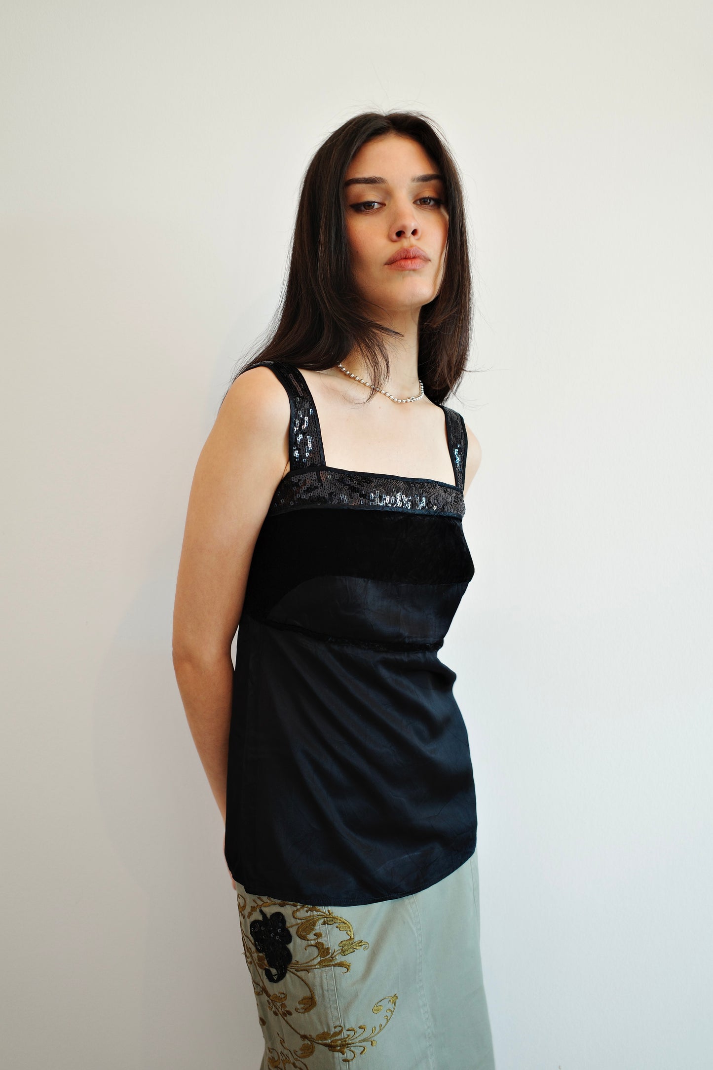 ANNA PIANURA VINTAGE VELVET TANK