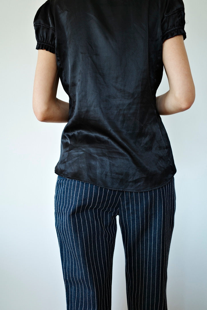 DOLCE & GABBANA PINSTRIPE DENIM