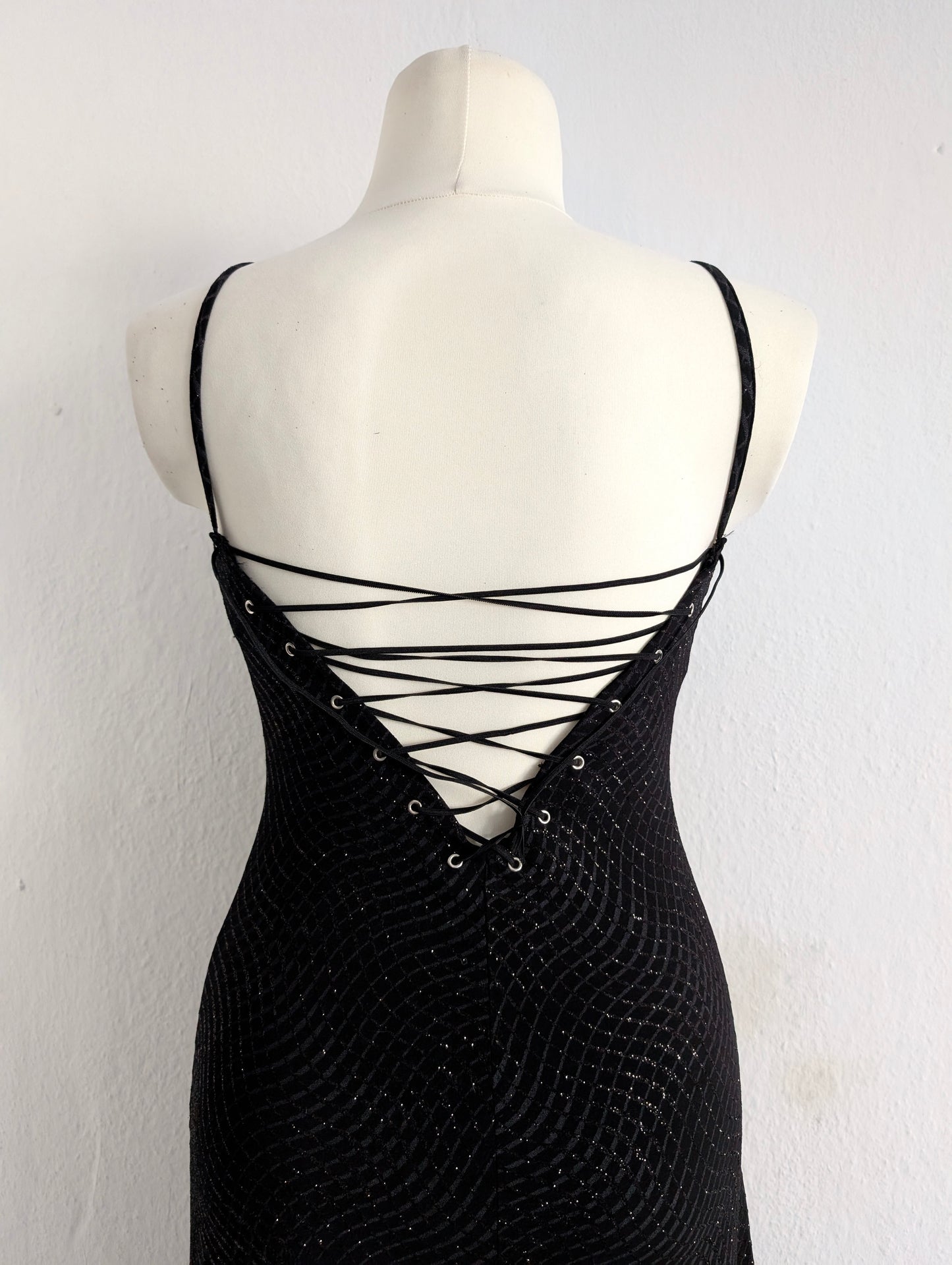 Lace-Up Camisole Dress