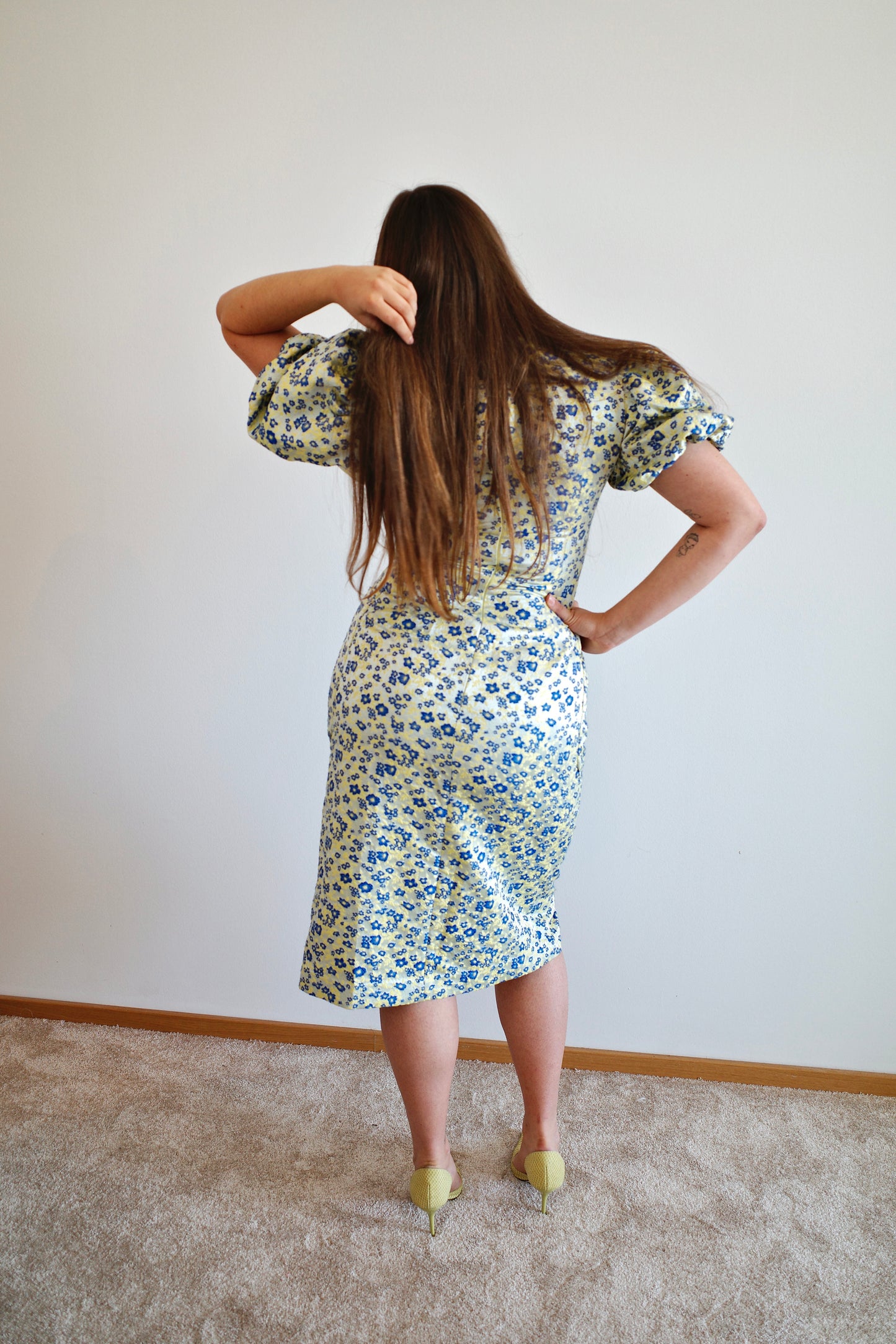 ROTATE JACQUARD DRESS