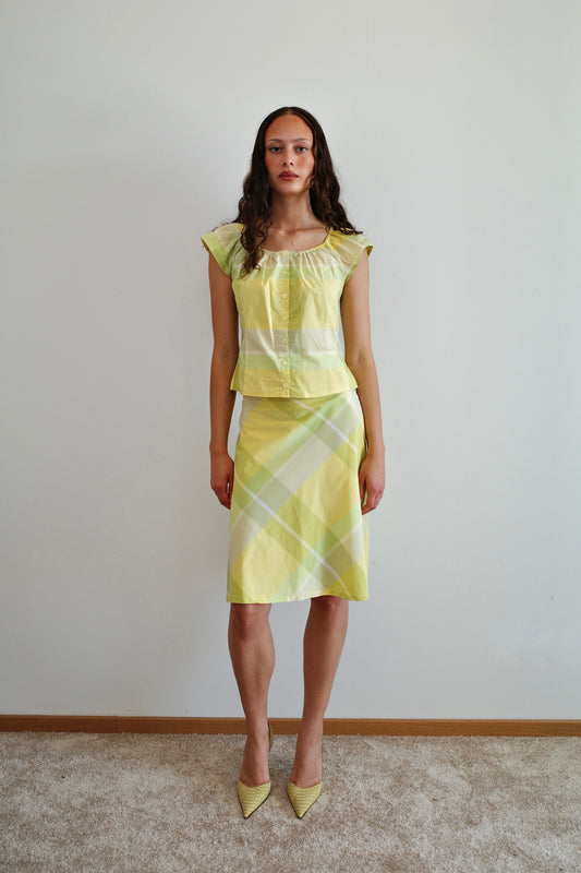 KOOKAÏ CHECKERED SKIRT (1/2)