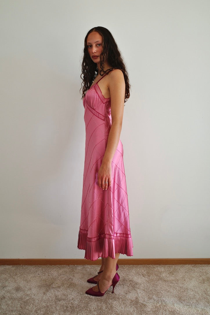 PATTY SHELABARGER SILK DRESS