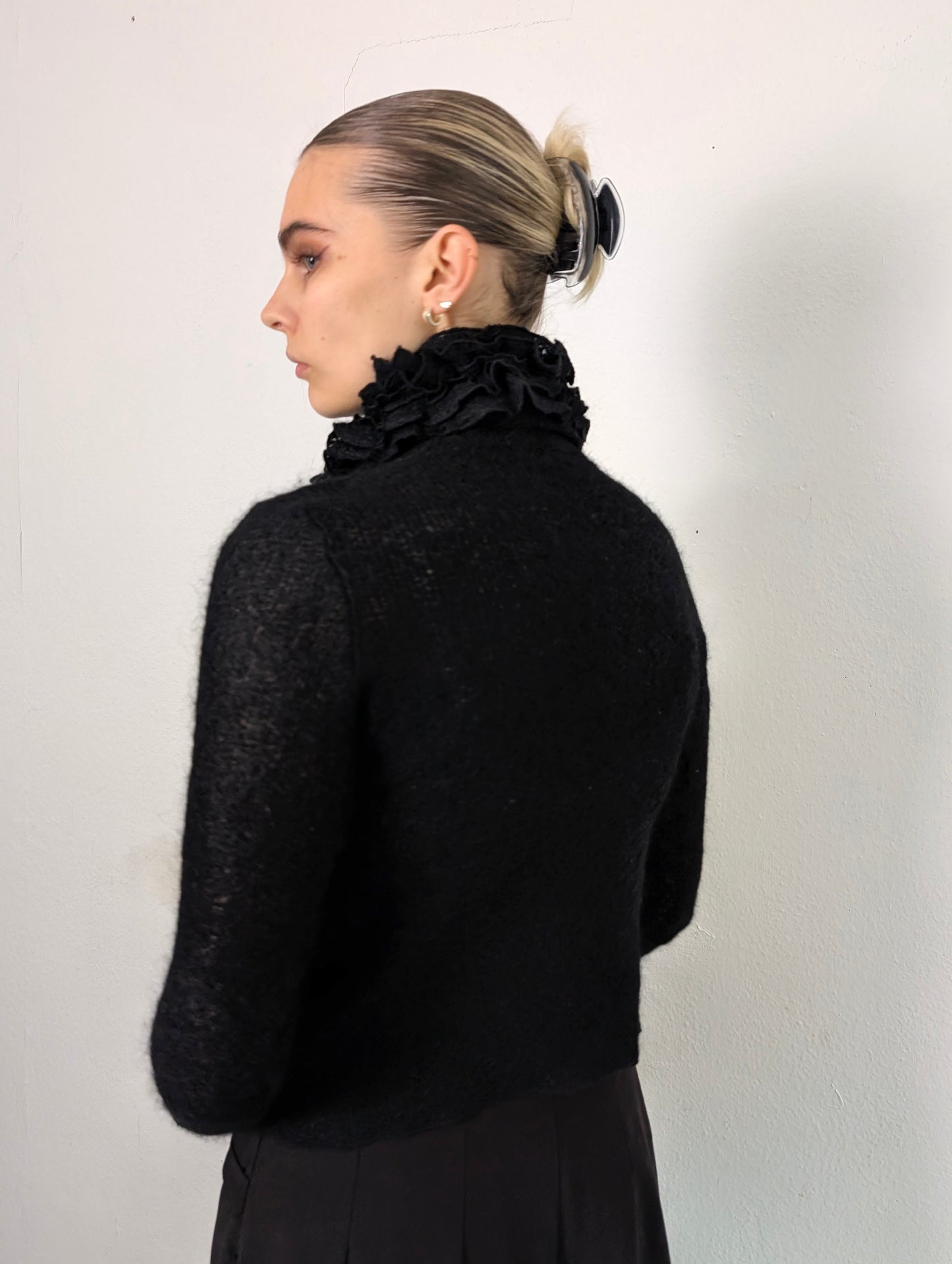 Ruffled Mohair Turtleneck (Longsleeve)