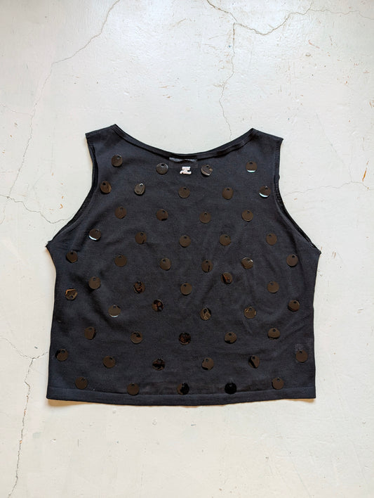 COURRÈGES SEQUIN TOP