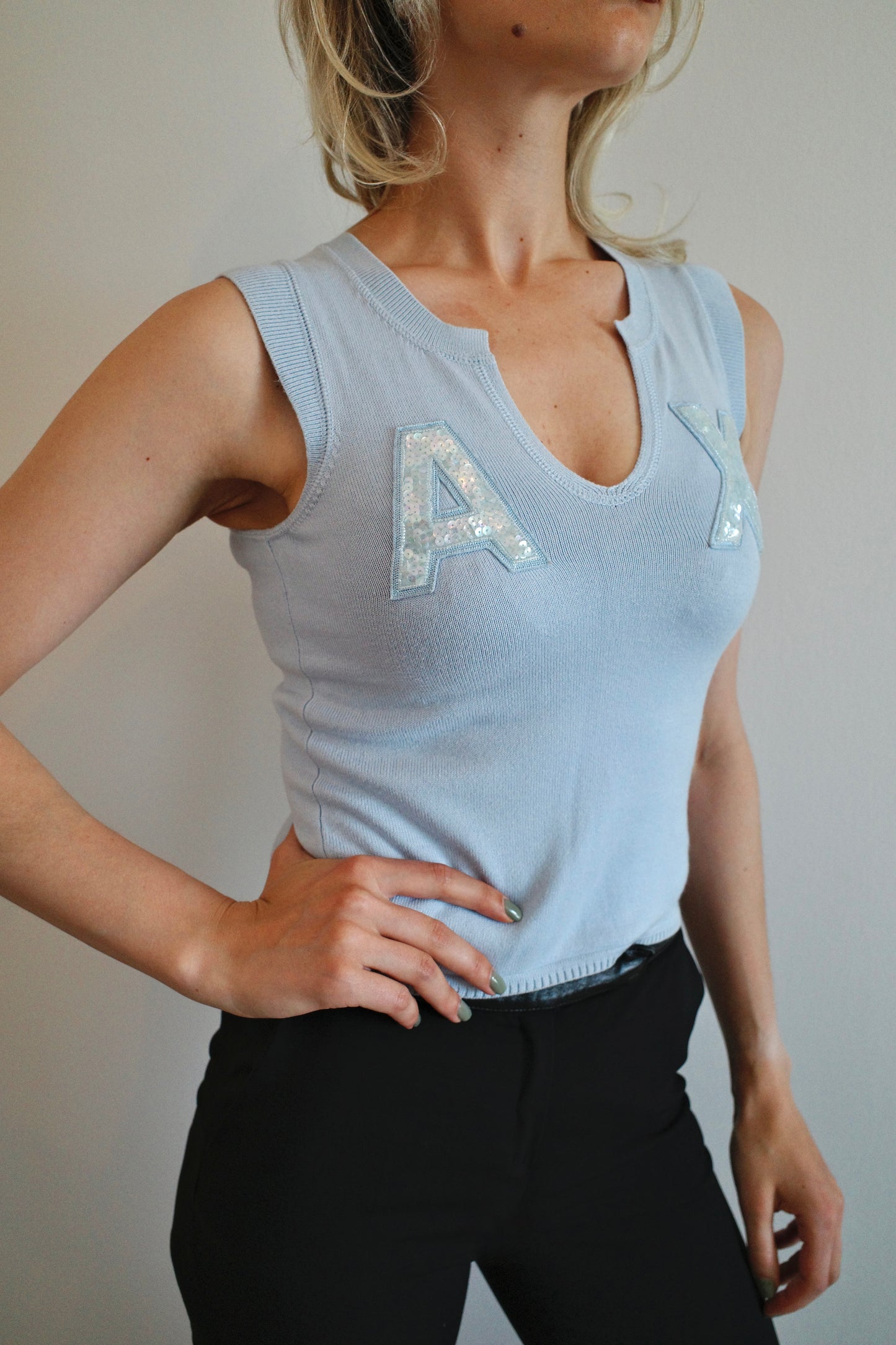 Armani Rhinestone Tanktop