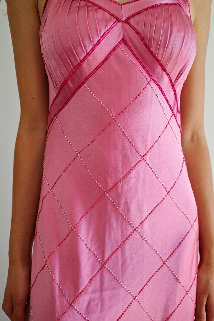 PATTY SHELABARGER SILK DRESS