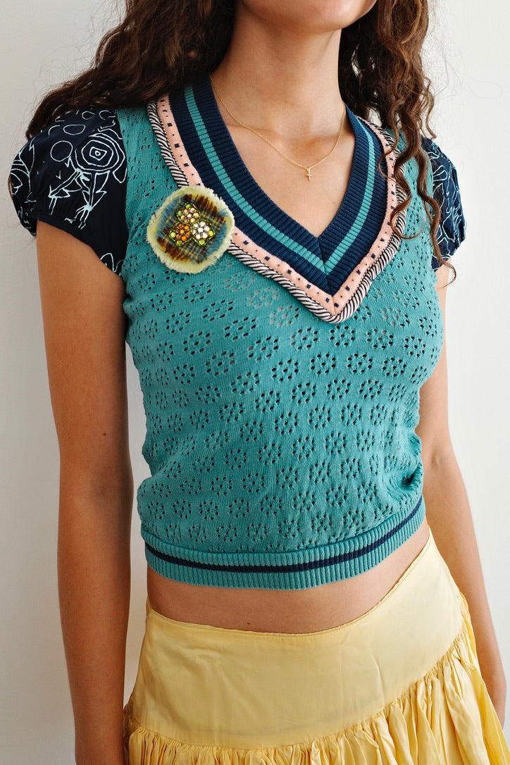 ANNA PIANURA VINTAGE KNIT SHIRT