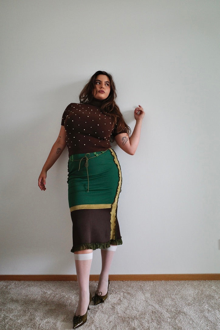 MIU MIU F/W1999 MESH SKIRT