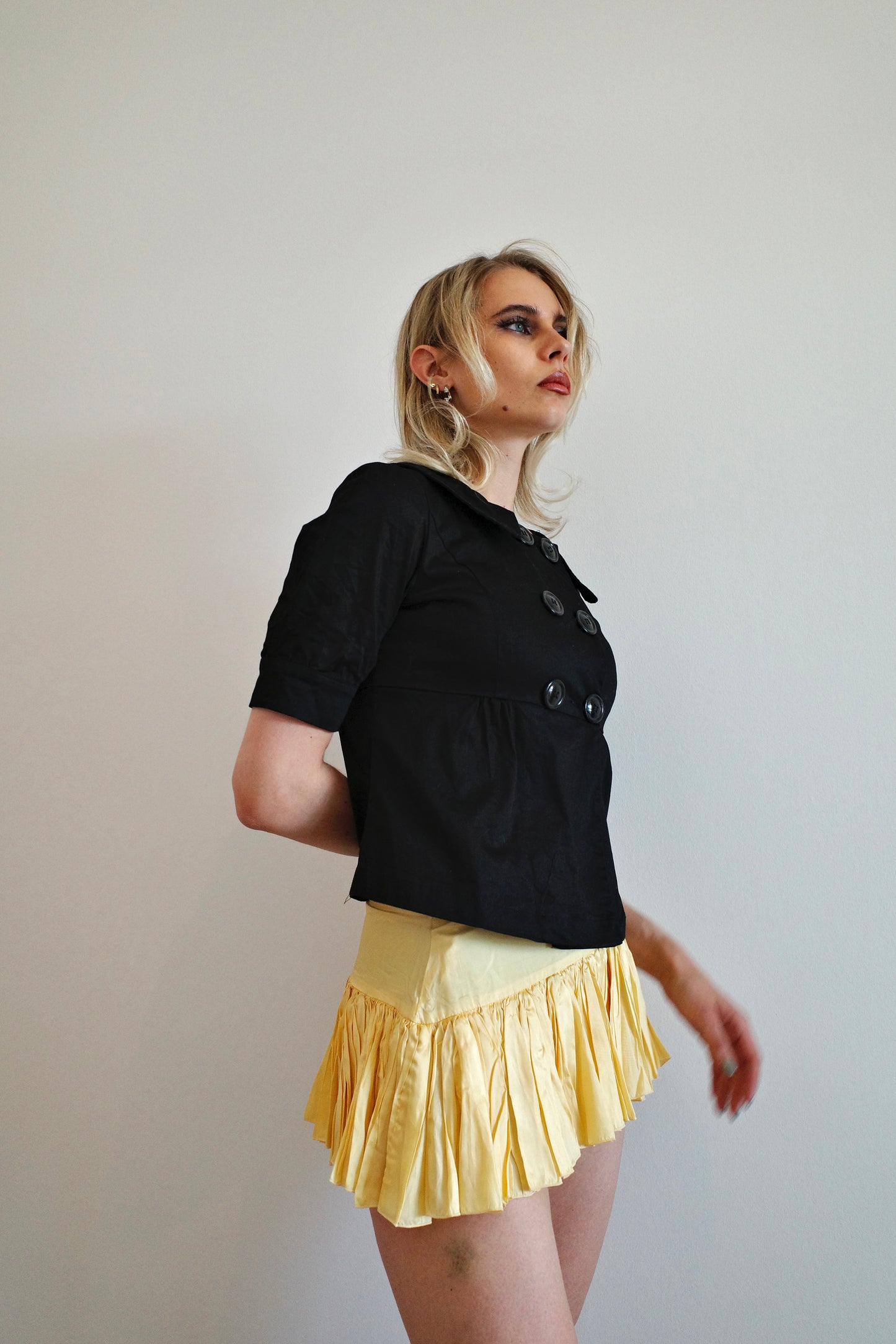 VINTAGE SILKY MICROSKIRT