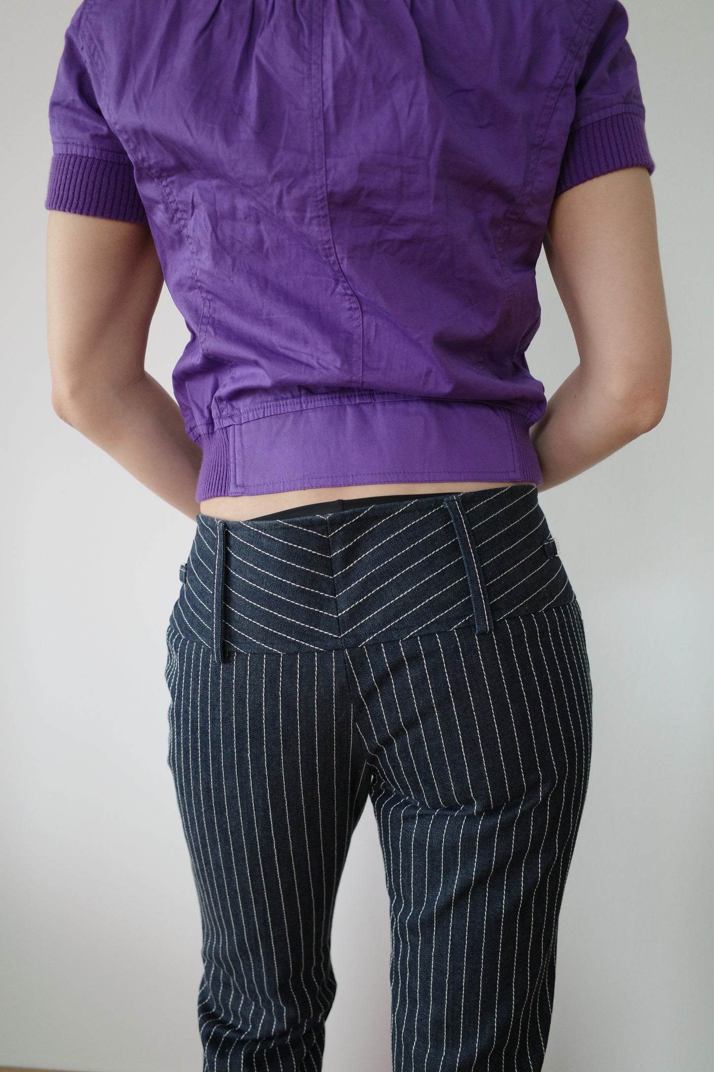 DOLCE & GABBANA PINSTRIPE DENIM