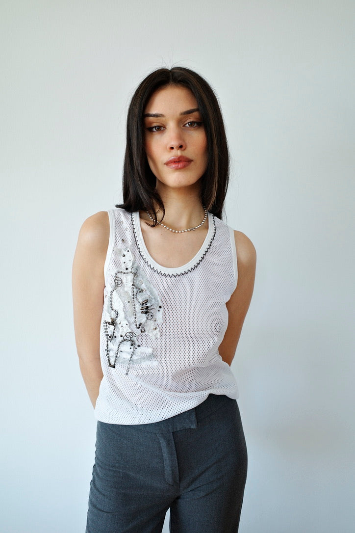 ANNA PIANURA MESH TANK