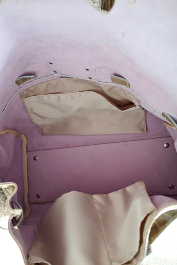 LARGE CROC FIRKIN BAG