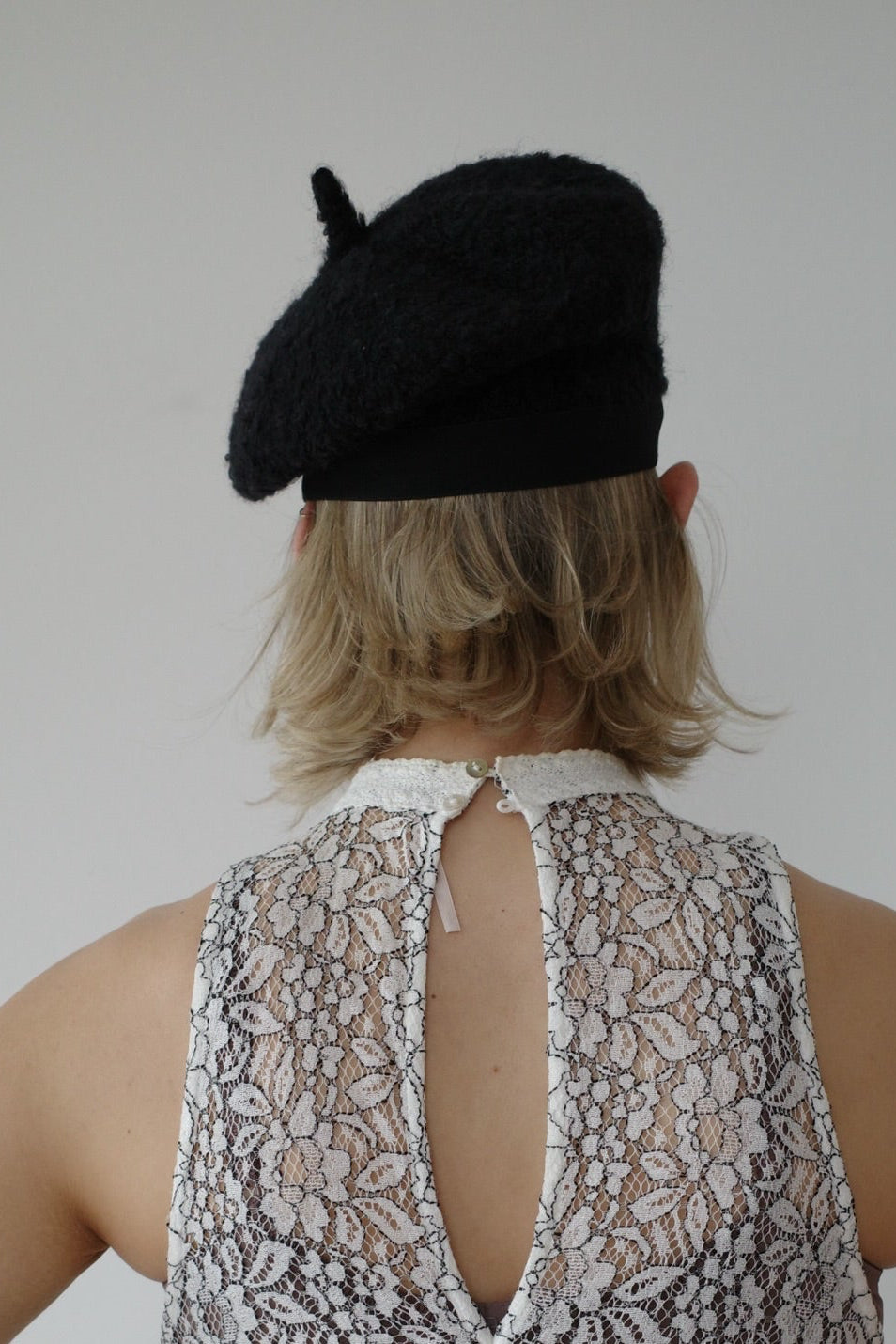 VINTAGE WOOL BASKET HAT