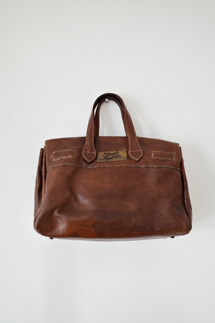 LEATHER FIRKIN BAG