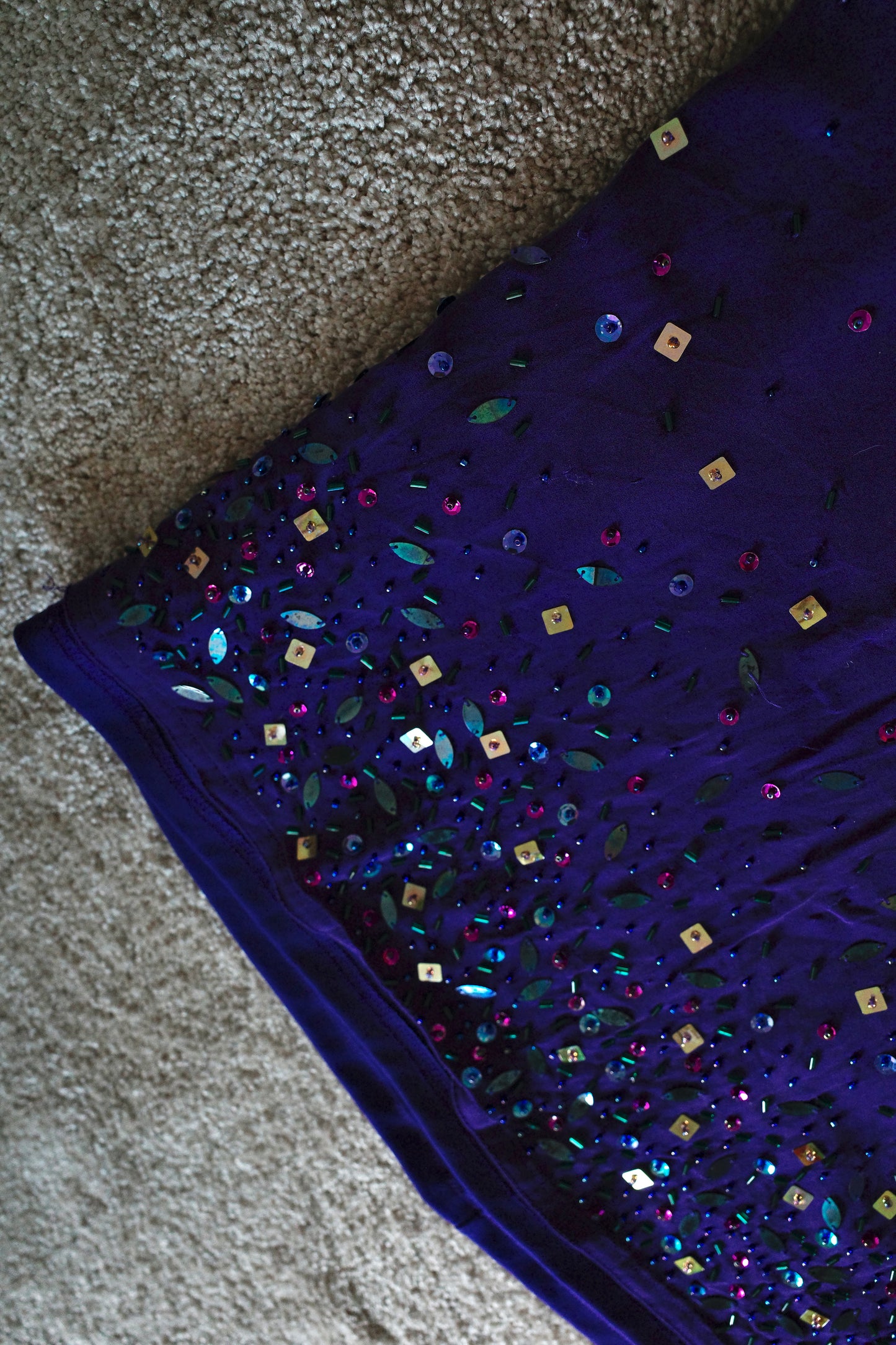 Karen Millen Silk & Sequin Skirt