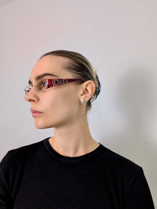 DOLCE & GABBANA RHINESTONE GLASSES