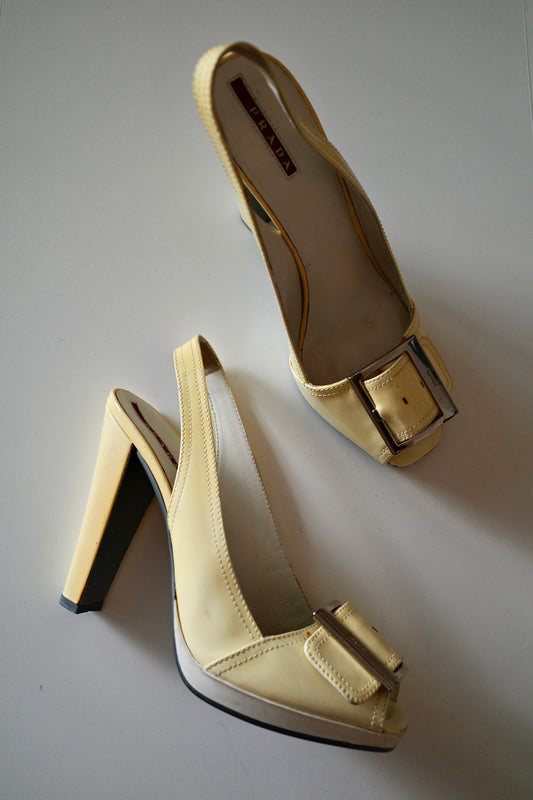 PRADA PEEPTOE SANDALS