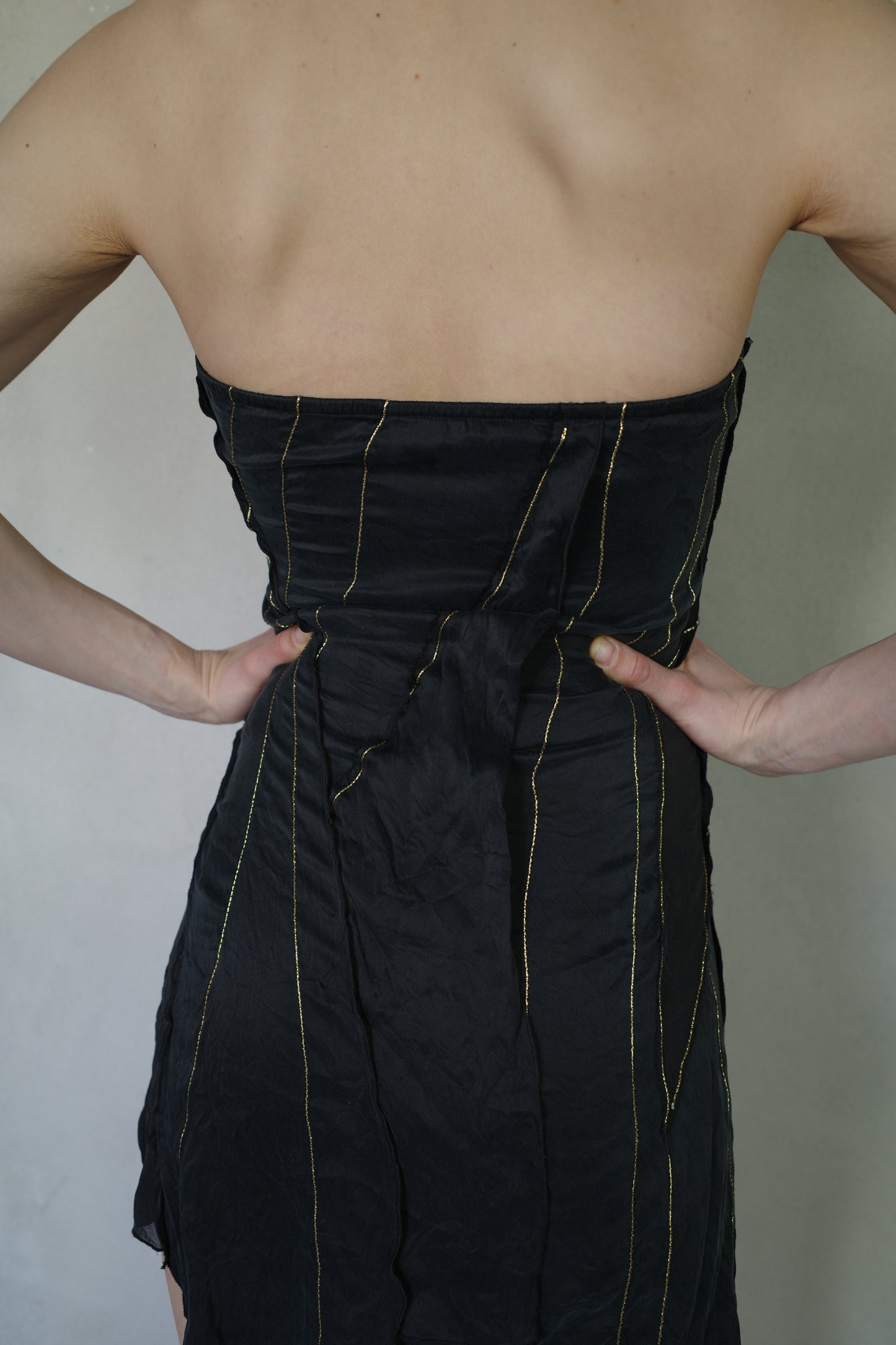 PURE SILK HALTERNECK DRESS