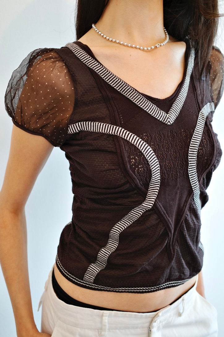 ANNA PIANURA VINTAGE MESH SHIRT