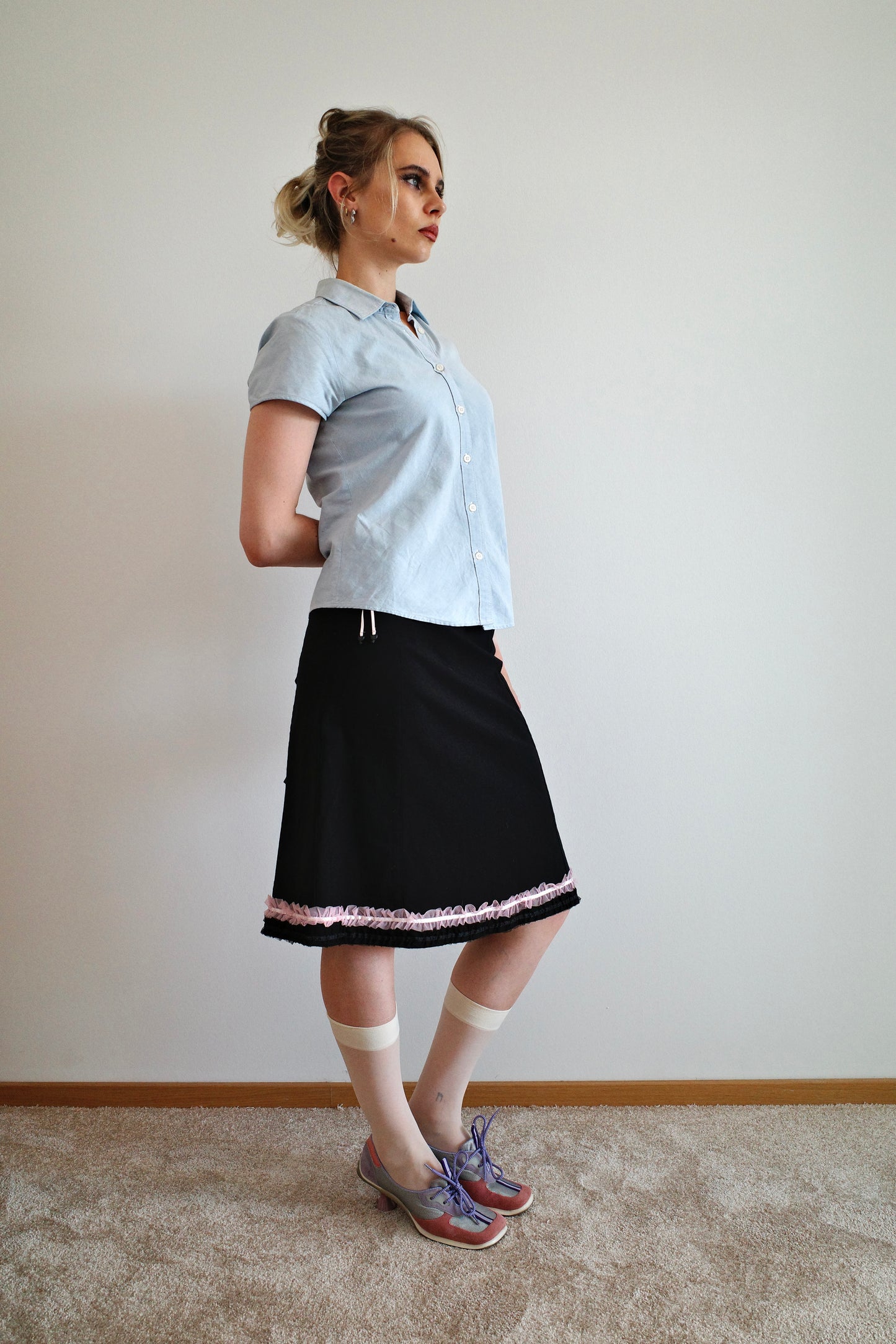 VINTAGE LACE-UP SKIRT