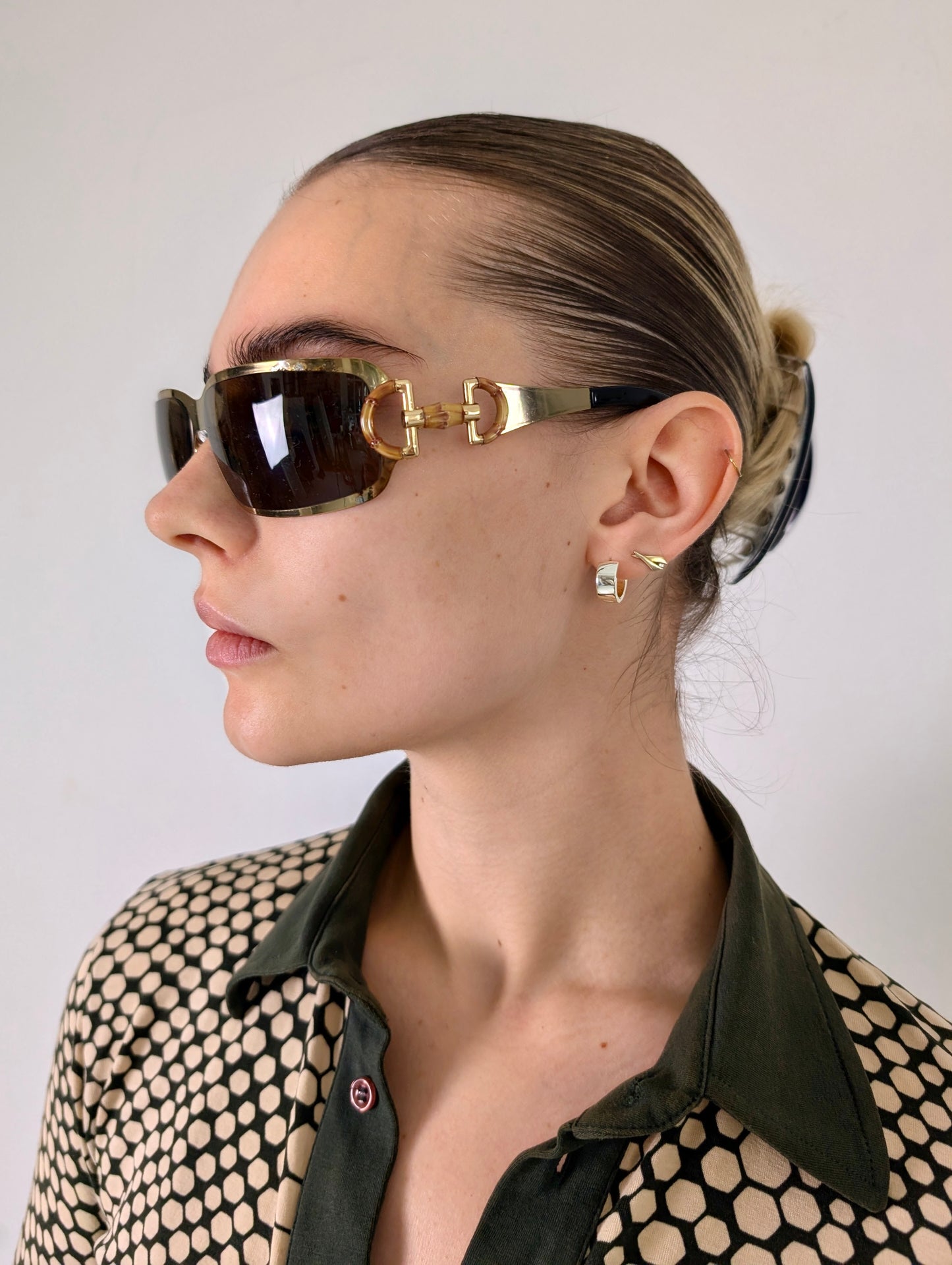 Gucci 00's Bamboo Sunglasses