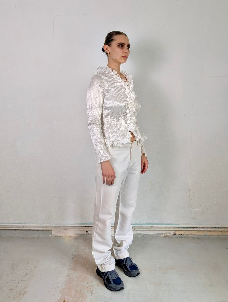 DOLCE & GABBANA WHITE DENIM