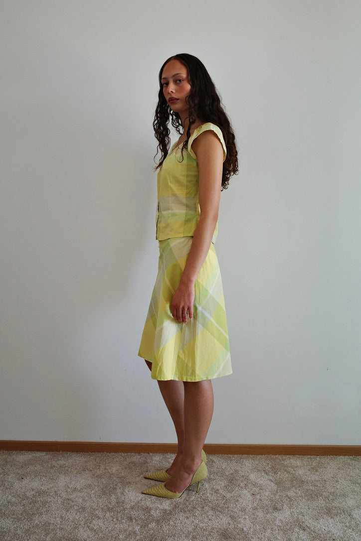 KOOKAÏ CHECKERED SKIRT (1/2)