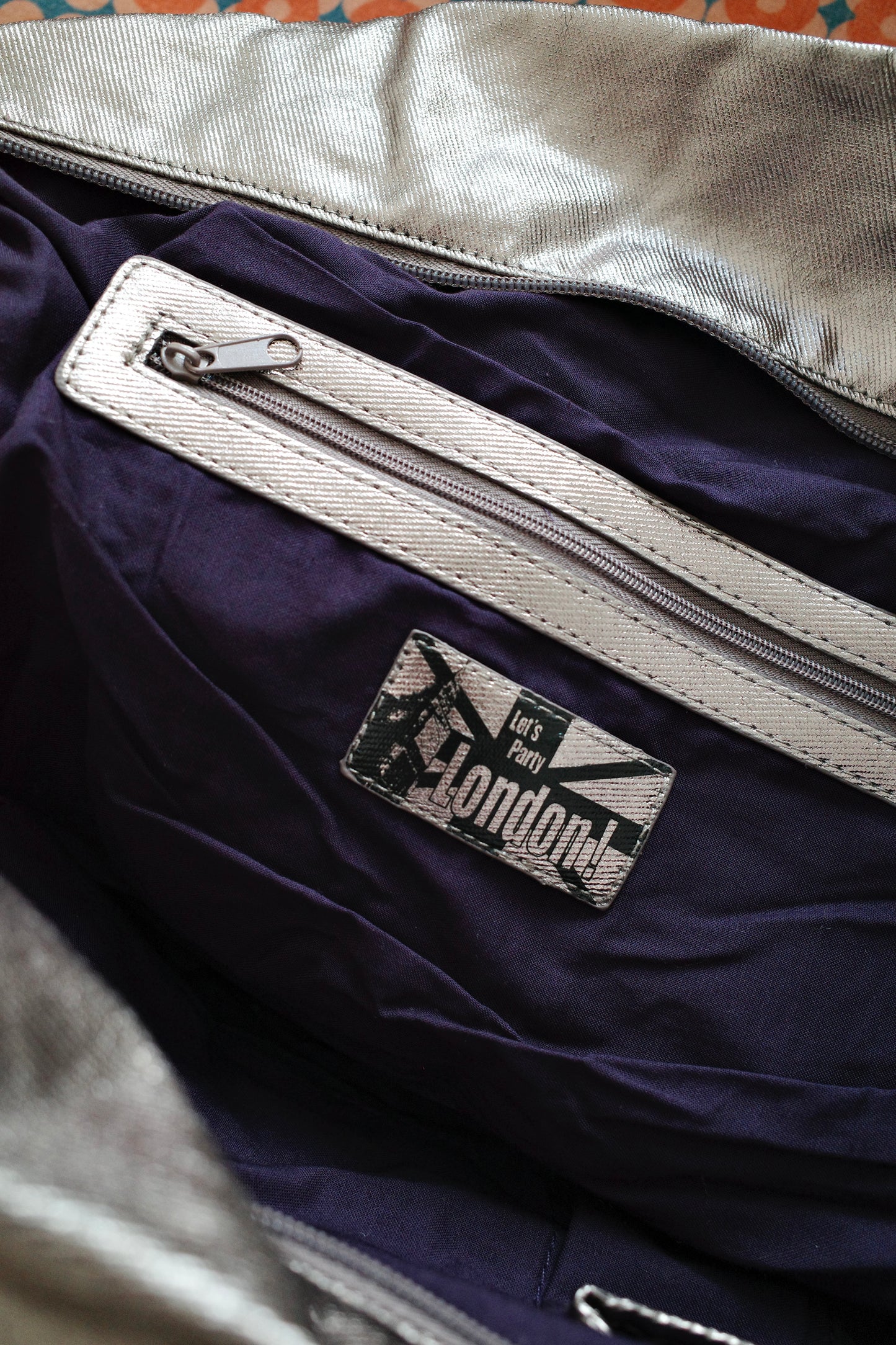 Vintage Silver Dufflebag