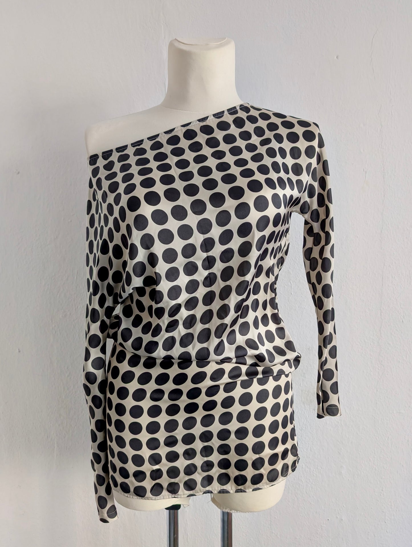 Silk Polka Dot Dress