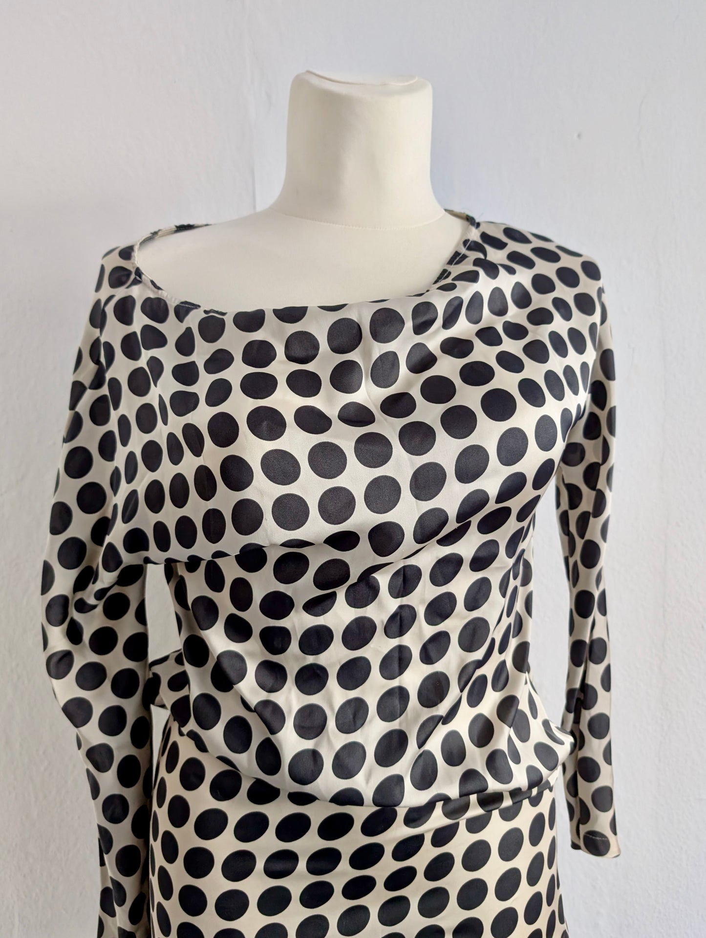 Silk Polka Dot Dress