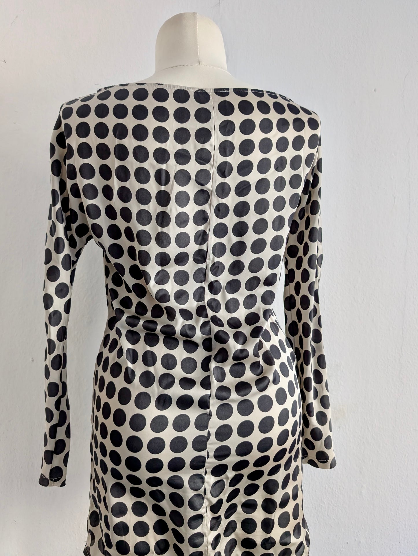 Silk Polka Dot Dress