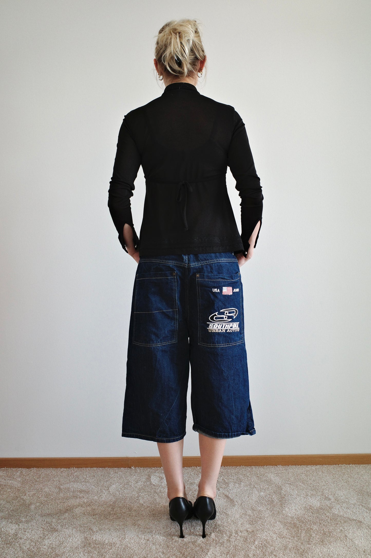 Southpole Baggy Jorts, navy