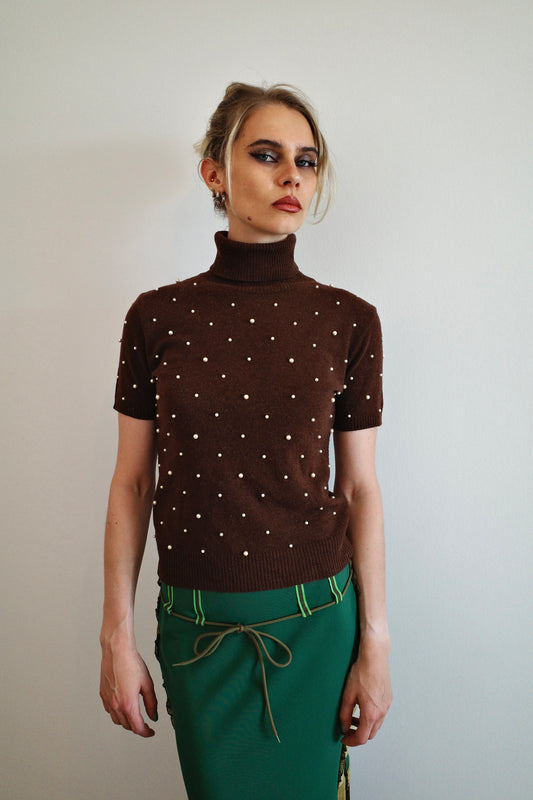 DOLCE & GABBANA PEARL TURLTNECK