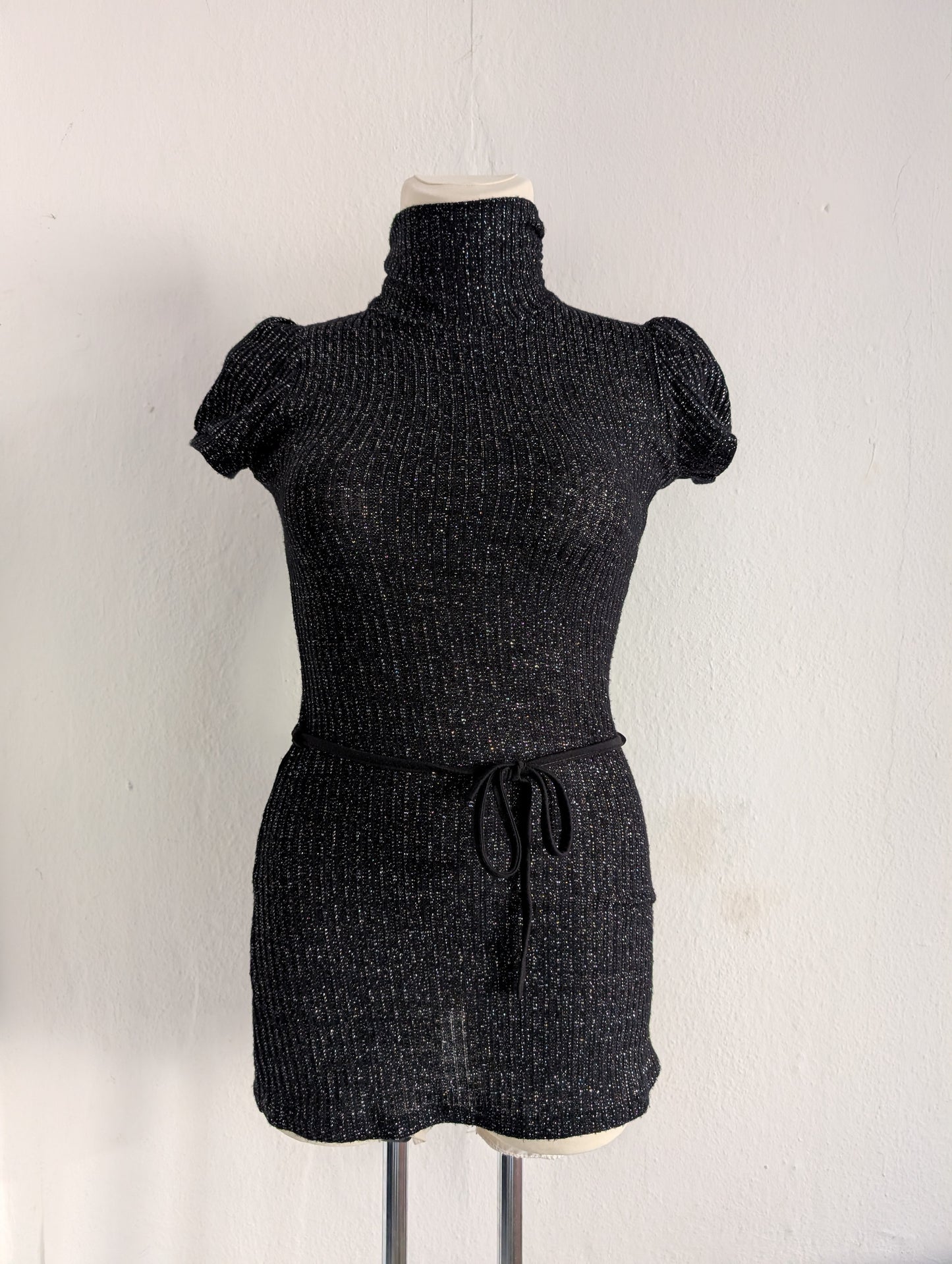 Turtleneck Knit Minidress