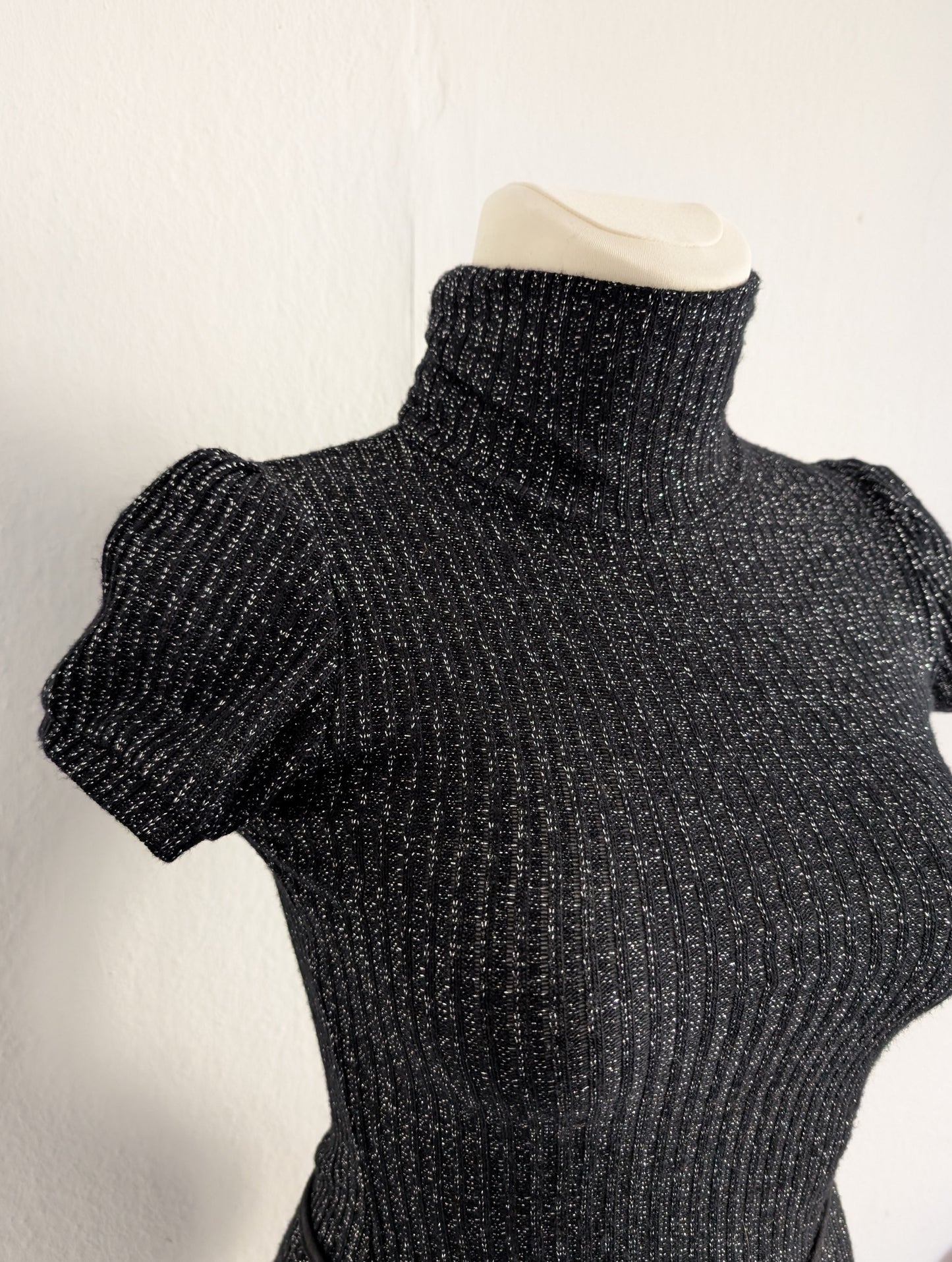 Turtleneck Knit Minidress
