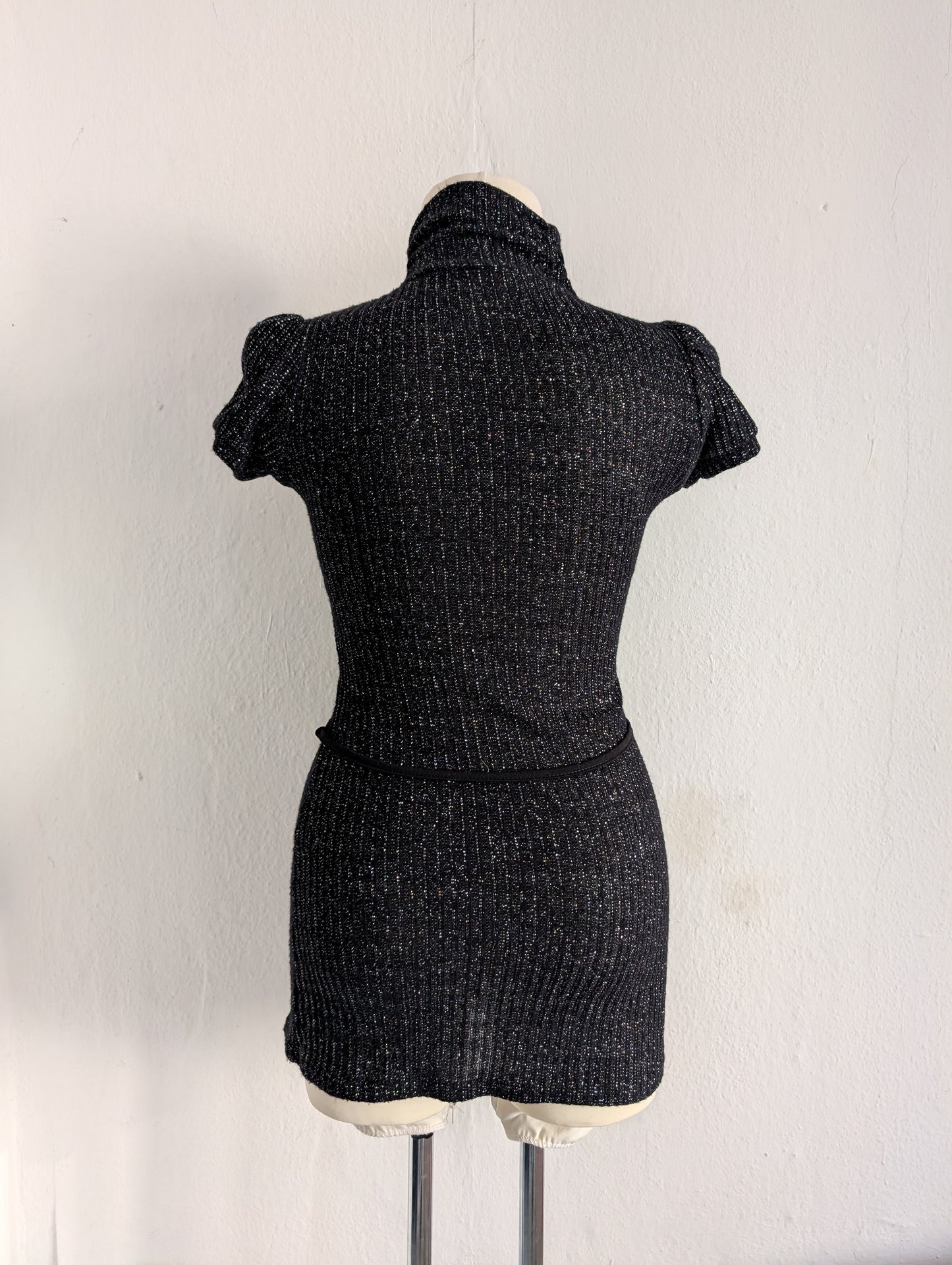 Turtleneck Knit Minidress