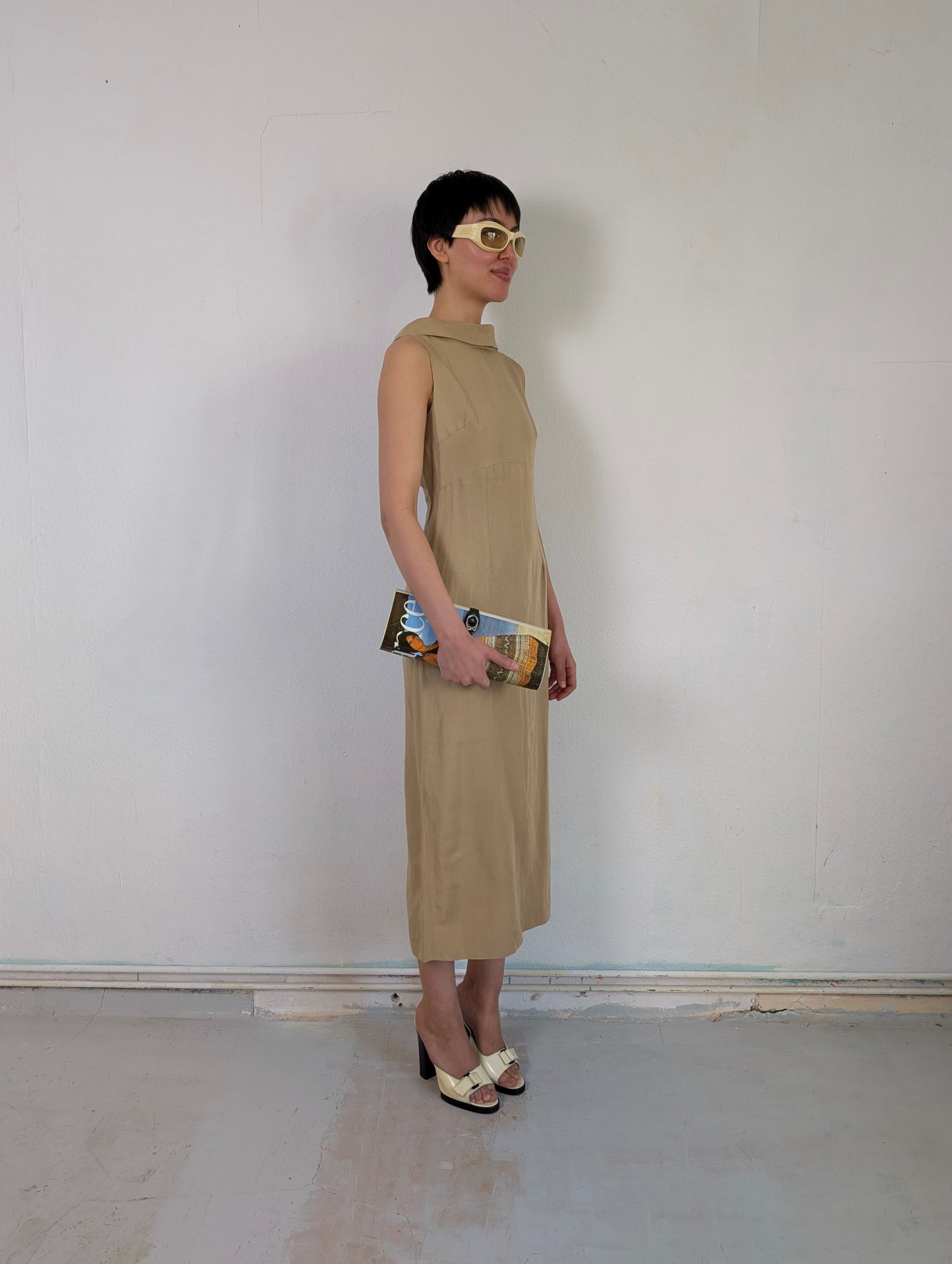 Linen Boatneck Dress