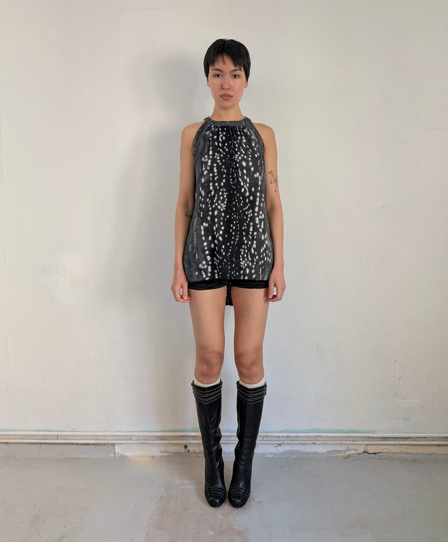 Silky Deer Shirtdress