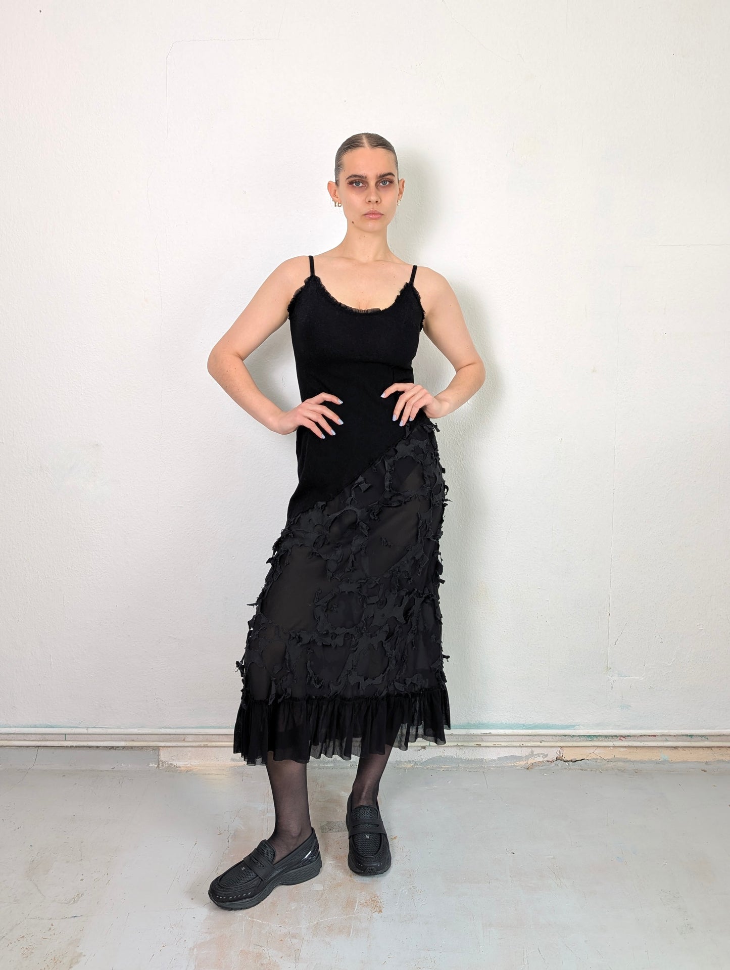 Distressed Camisole Dress