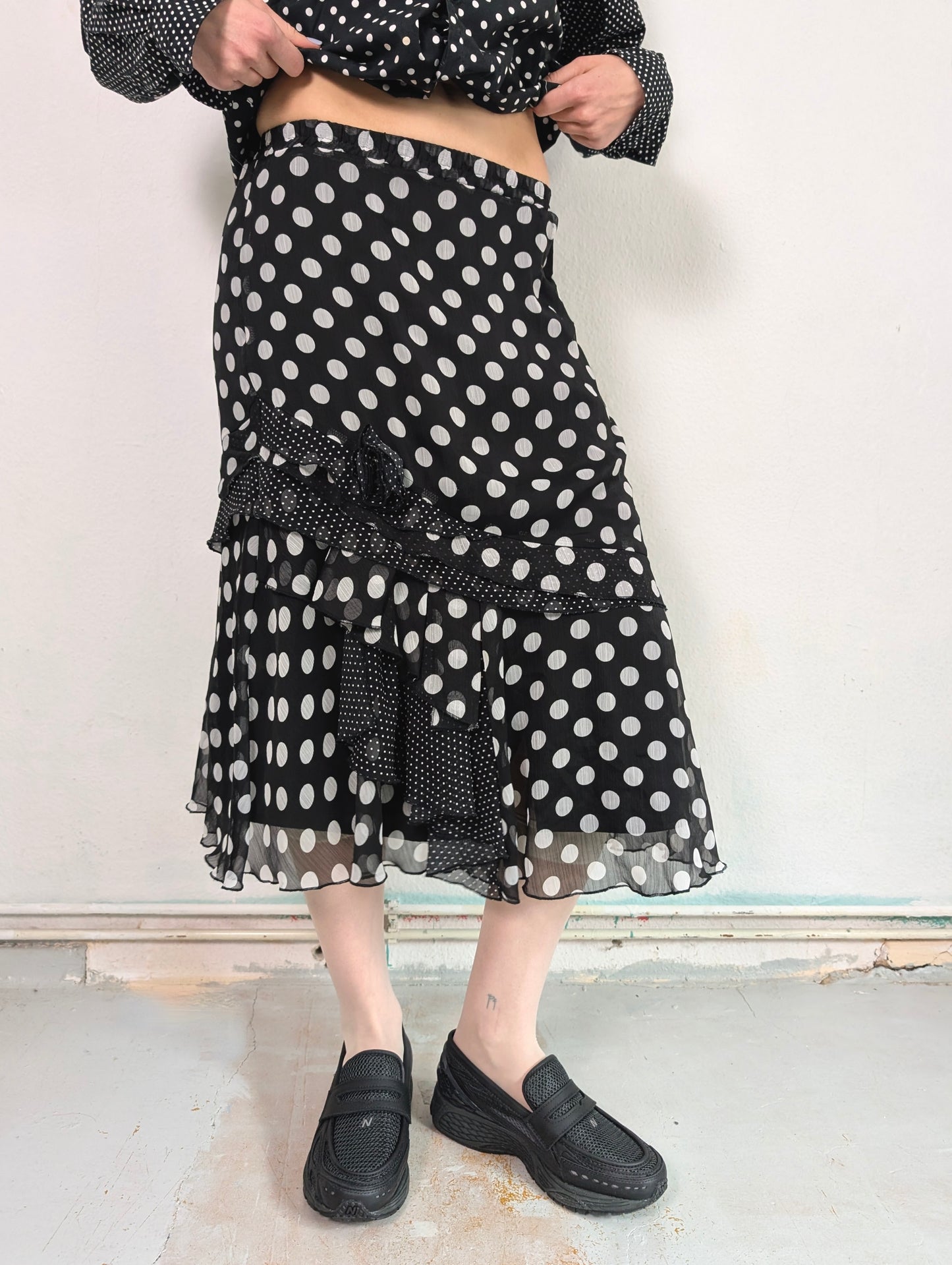 Polka Dot Ruffle Skirt