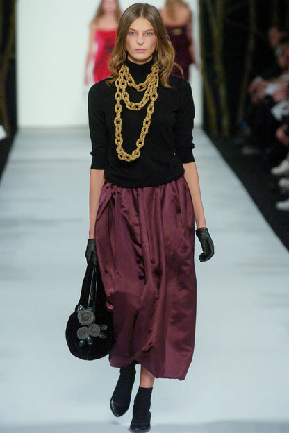 MARC JACOBS F/W 2005 VELVET HANDBAG /W FLOWERS