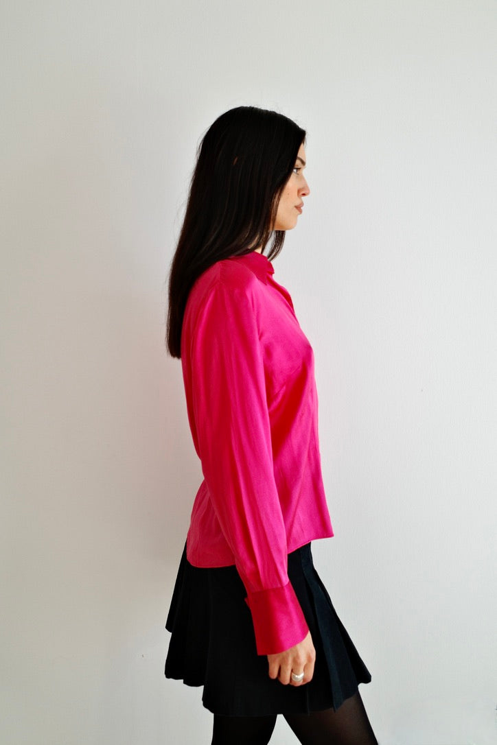 VINTAGE ELEGANCE 100% SILK BLOUSE