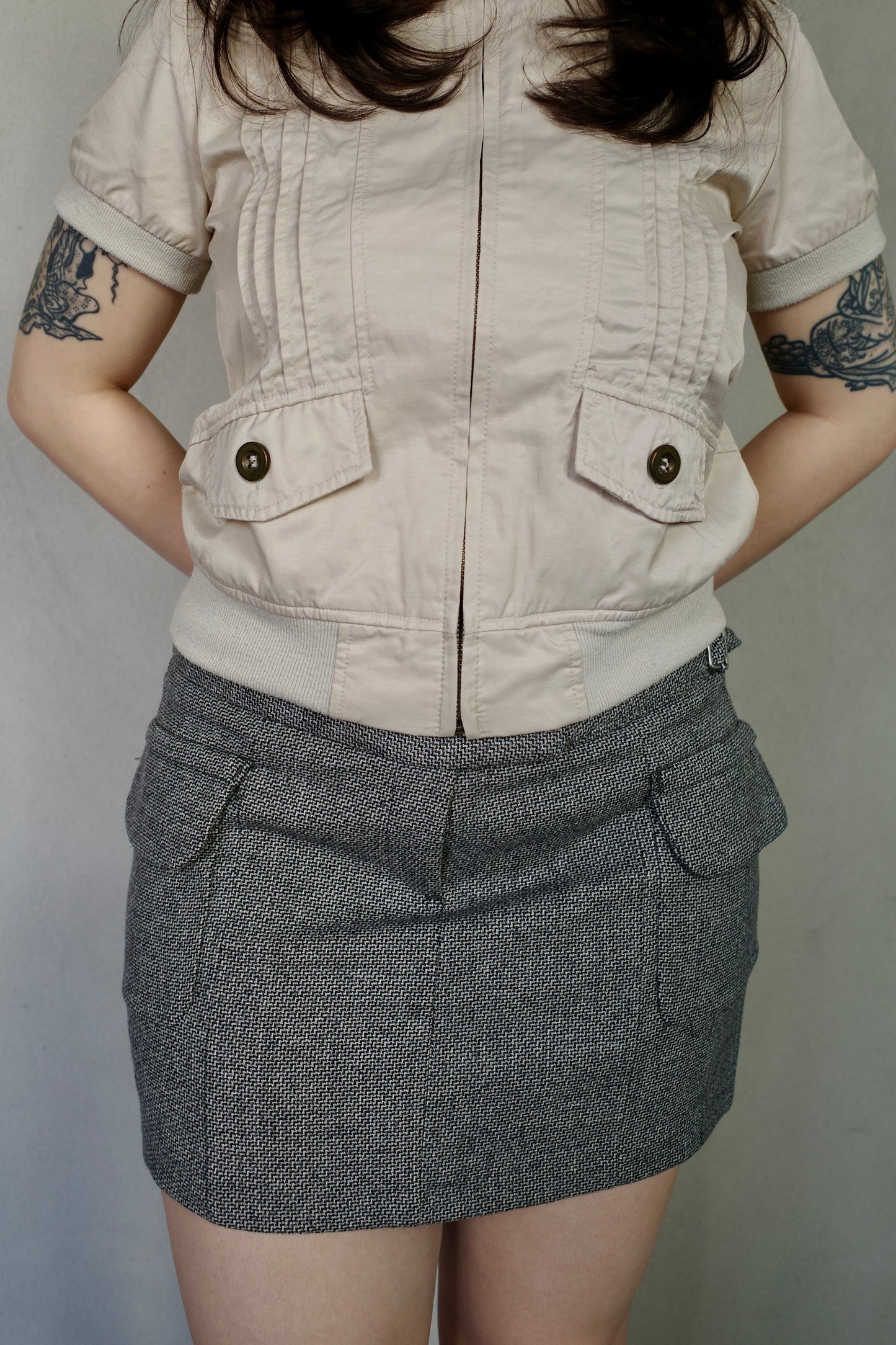 SISLEY WOOL MINI SKIRT