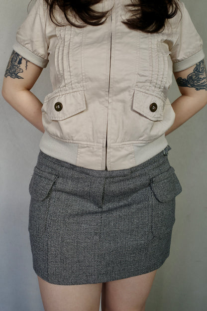 SISLEY WOOL MINI SKIRT