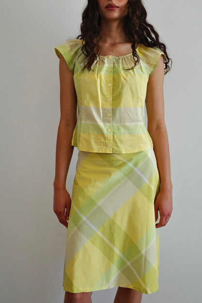 KOOKAÏ CHECKERED SKIRT (1/2)