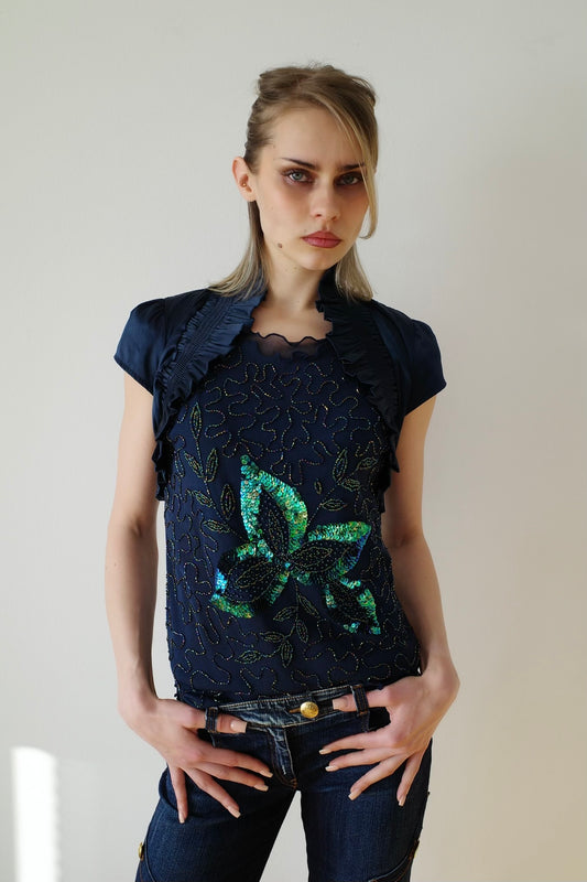 90s SEQUIN MESH TANK