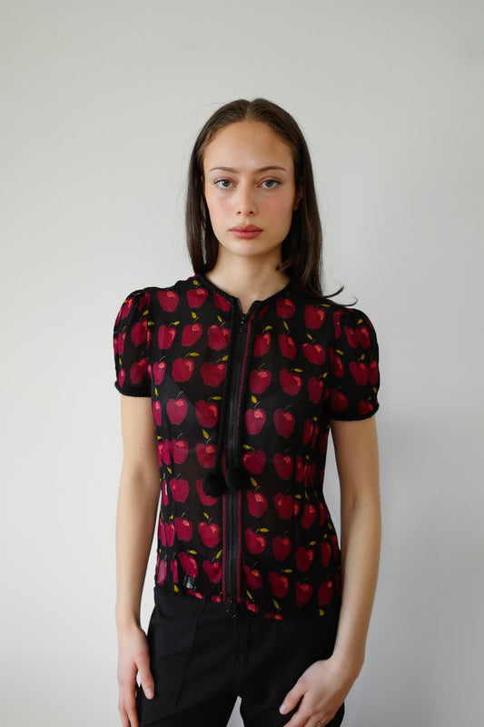 MOSCHINO F/W 2002 APPLE BLOUSE