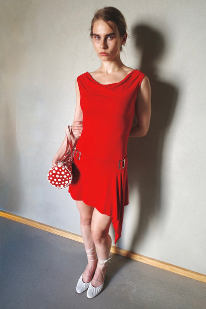 2000s ASYMMETRICAL MINIDRESS